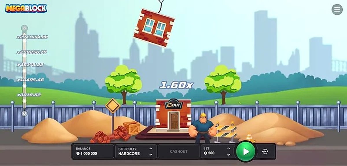 MegaBlock bei CasiNacho Gewinnchancen mit 50 und 100 Euro Budget